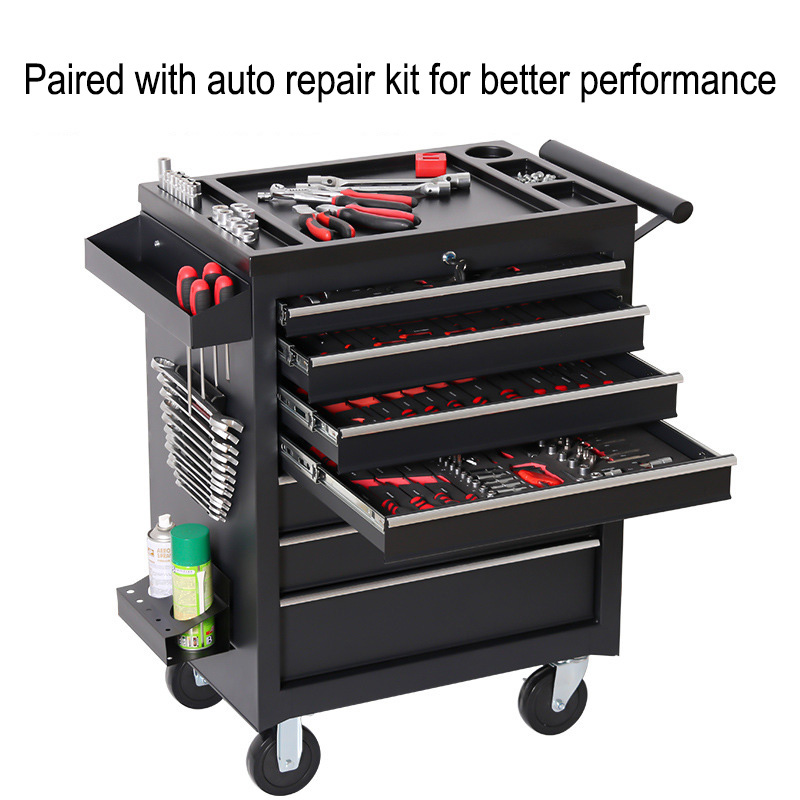 Car Workshop Tools Kit - Carrello Portautensili a 5 Cassetti, Multifunzionale