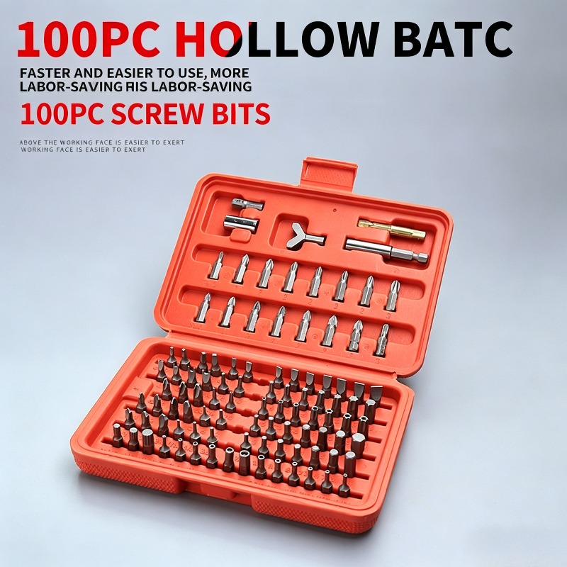Car Workshop Tools Kit - Set di 100 Punte per Cacciavite,