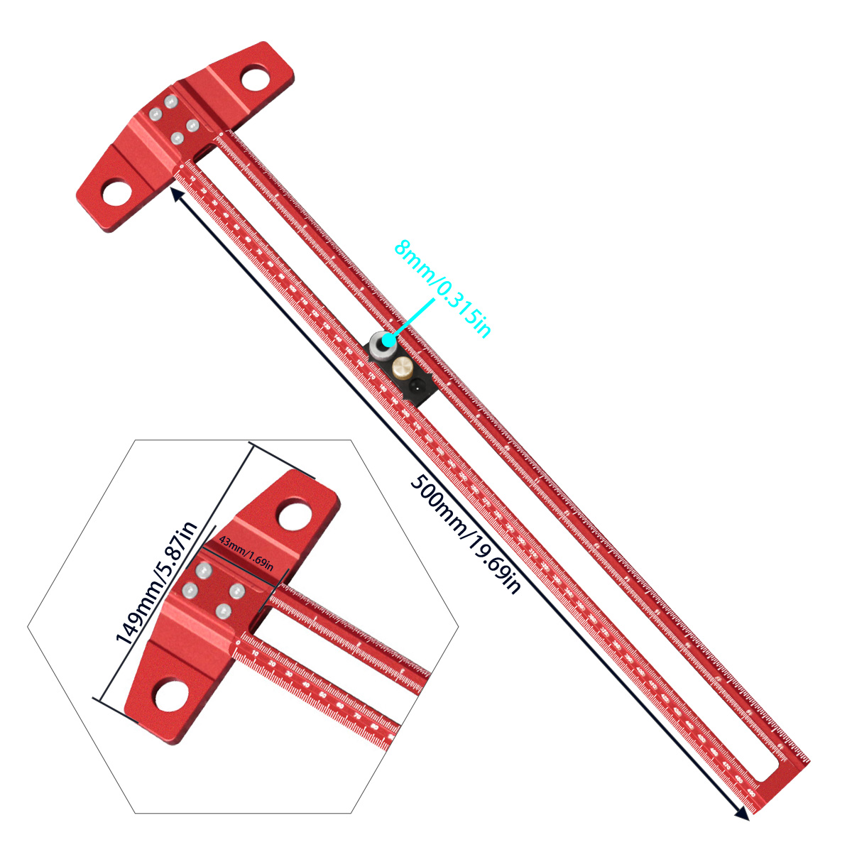 Righello a T per Falegnameria, - Dovetail Marking Guide recensione e prezzo
